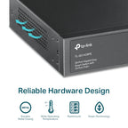 Tp-Link 28-Port Easy Smart Gigabit Switch, Poe+(24), Sfp(2), 250W, Metal Case, 5Yr