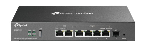 Tp-Link Omada Multi-Gig Vpn Router, 2.5G Wan(1), Lan/Wan(1), Gbe Sfp(1), Lan/Wan(4), 5Yr