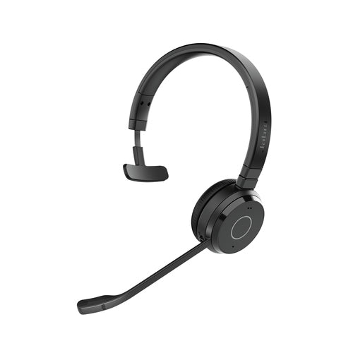 Jabra Wireless Evolve 65 Te Uc Mono Bluetooth Headset + Link 390A Bt Dongle,Usb-A