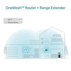 Tp-Link Ax1800 Wi-Fi 6 Range Extender, Easymesh, Gbe(1), Ant(2), 3Yr