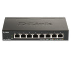 D-Link 8-Port Gigabit Smart Managed Switch With 8 PoE+ Ports (64W)