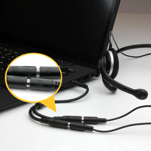 Startech 3.5Mm Stereo Splitter Cable, 4-Position To 2X 3-Position, M/F, Ltw