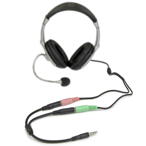Startech 3.5Mm Stereo Splitter Cable, 4-Position To 2X 3-Position, M/F, Ltw