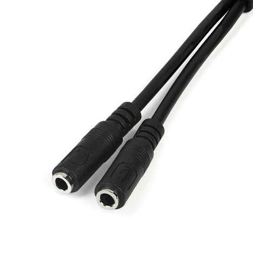 Startech 3.5Mm Stereo Splitter Cable, 4-Position To 2X 3-Position, M/F, Ltw
