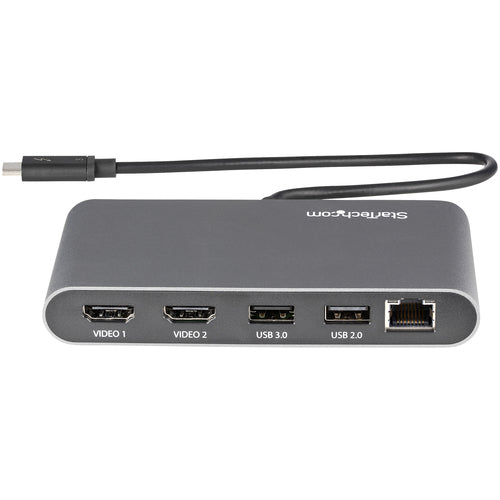 Startech T/Bolt3 4K Mini Dock, Dual Display, Hdmi(2), Usb(2), Rj45, 3Yr