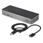 StarTech USB-C(TB3), USB-A Hybrid 4K Dock, Triple Displ, HDMI(3), Dp(3), USB(4), 85W, AC