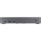 Startech Usb-C(Tb3), Usb-A Hybrid 4K Dock, Triple Displ,Hdmi(3),Dp(3),Usb(4),85W,Ac,3Y