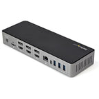 Startech Usb-C(Tb3), Usb-A Hybrid 4K Dock, Triple Displ,Hdmi(3),Dp(3),Usb(4),85W,Ac,3Y