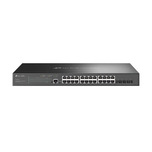 Tp-Link Omada 28-Port Managed Gigabit L2+ Rack Switch, Poe+(24), Sfp(4), 384W, 5Yr