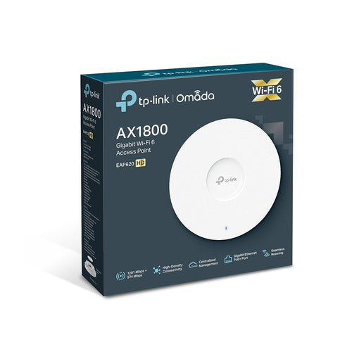 Tp-Link Omada Ax1800 Wi-Fi 6 Dual-Band Ceiling Access Point, High-Den, Poe+, 5Yr