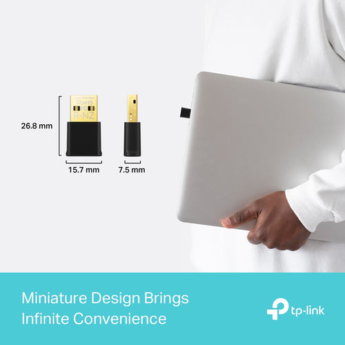 Tp-Link Archer Ax1800 Nano Wi-Fi 6 Dual-Band USB Adapter, 3Yr