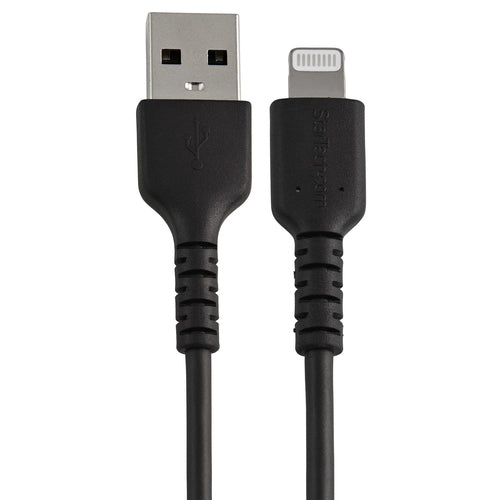 Startech 0.3M Usb-A To Lightning Cable, Rugged, Black, 2Yr