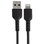 Startech 0.3M Usb-A To Lightning Cable, Rugged, Black, 2Yr