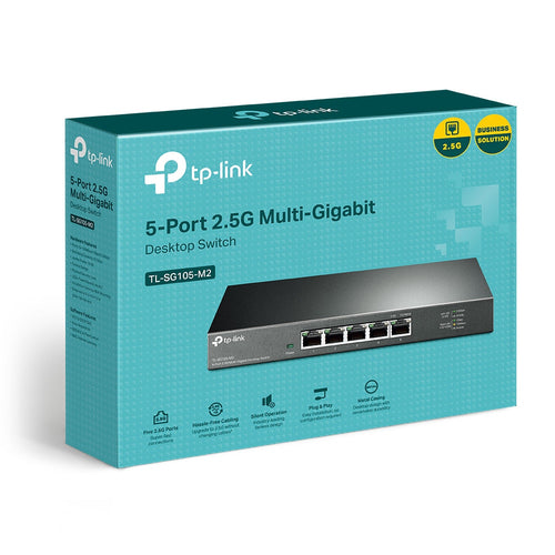 Tp-Link 5-Port Unmanaged 2.5G Desktop Switch, Metal Case, 5Yr