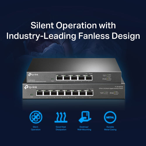 Tp-Link 5-Port Unmanaged 2.5G Desktop Switch, Metal Case, 5Yr