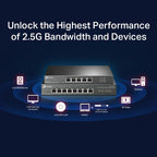 Tp-Link 5-Port Unmanaged 2.5G Desktop Switch, Metal Case, 5Yr