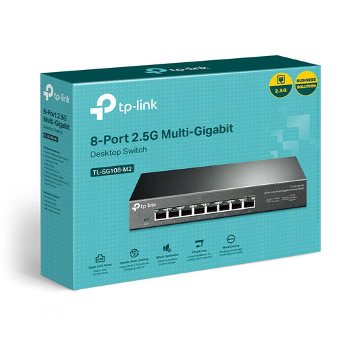 Tp-Link 8-Port Unmanaged 2.5G Switch, Metal Case, 5Yr