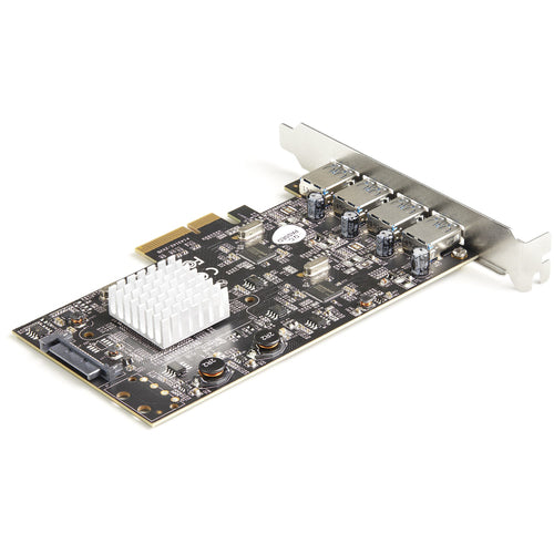 Startech 4 Port USB Pcie Card - 10Gbps Usb-A 3.1 Gen 2 - Dual Chip Card Ltw
