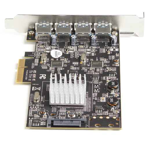 Startech 4 Port USB Pcie Card - 10Gbps Usb-A 3.1 Gen 2 - Dual Chip Card Ltw