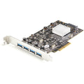 Startech 4 Port USB Pcie Card - 10Gbps Usb-A 3.1 Gen 2 - Dual Chip Card Ltw