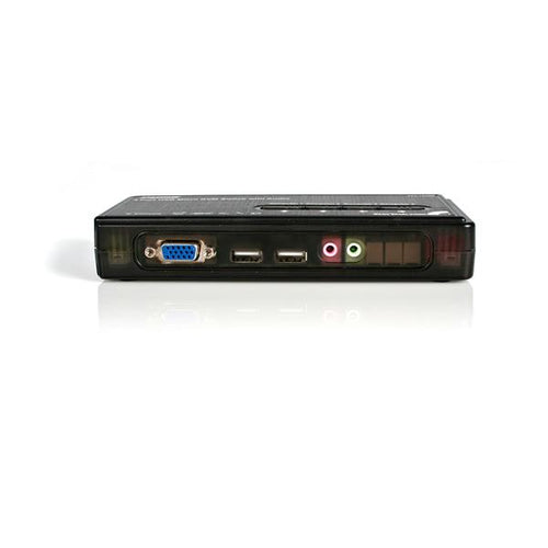 Startech 4 Port USB VGA Kvm Switch Kit With Cables/Audio - Desktop Kvm 2Yr