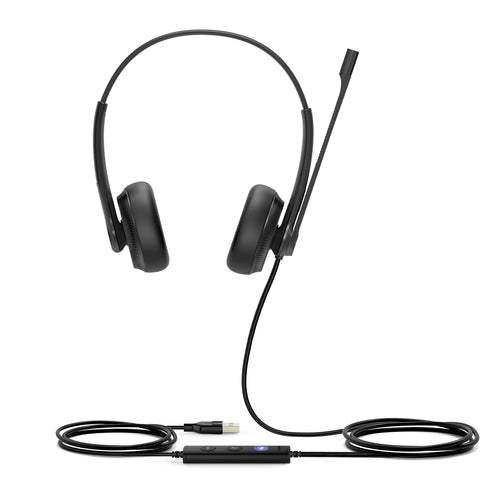 Yealink Wired (Uh34) Ms Dual Headset,Noise Cancelling Microphone,Usb-A