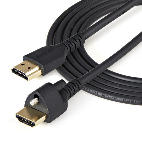 Startech 2M High Speed HDMI 2.0 Cable, M/M, 4K 60Hz, Locking Screw, Ltw