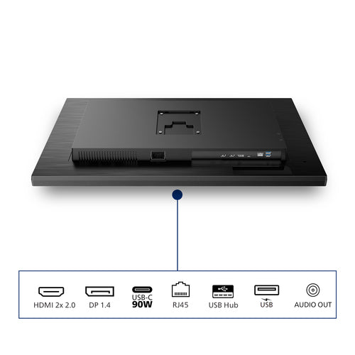 Philips 32" (16:9) Monitor, Uhd Ips, Hdmi(2), Dp, Usb(5), Usb-C, Lan, H/ Adj, 4Yr