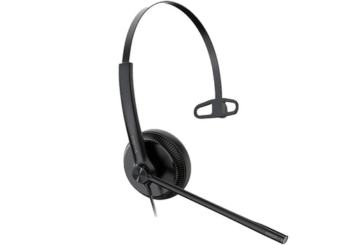 Yealink Yhs34 Mono Wideband Headset, Leather Cushions - For Yealink Ip Phones
