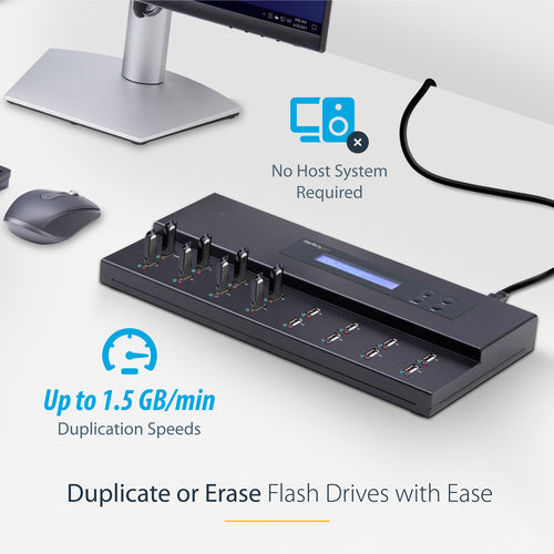Startech Standalone 1 To 15 USB Thumb Drive Duplicator And Eraser, Multiple USB Flash Driv
