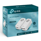 Tp-Link Av1300 Gigabit Passthrough Powerline Starter Kit, Gbe(3), 22 Mimo, 3Yr