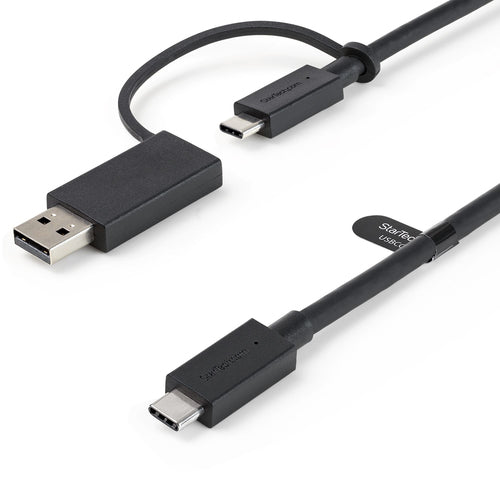 Startech 0.9M Hybrid Usb-C To Usb-C Cable W/ USB 3.0-A Adapter, Supports 100W Pd, 2Yr