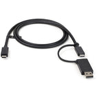 Startech 0.9M Hybrid Usb-C To Usb-C Cable W/ USB 3.0-A Adapter, Supports 100W Pd, 2Yr