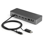 Startech Usb-C Usb-A Hybrid 4K Dock, Dual Display, Dp(2), Hdmi(2), Usb(3), 100W, 3Yr