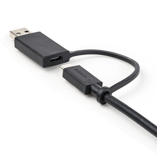 Startech 0.9M Hybrid Usb-C To Usb-C Cable W/ USB 3.0-A Adapter, Supports 100W Pd, 2Yr