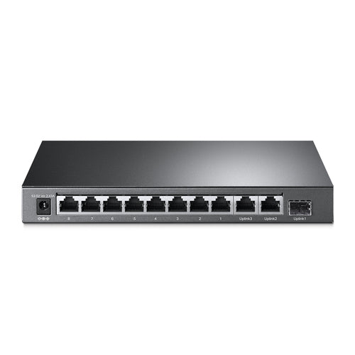 Tp-Link 10-Port Unmanaged Gigabit Switch, Poe+(8), Sfp(1), 123W, Metal Case, 5Yr