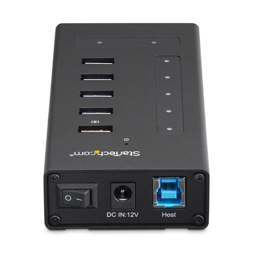 Startech 7 Port Usb-C Hub, Usb-C(2), Usb(5), Rugged, Mount, Dc, 2Yr