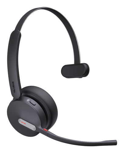 Yealink Wireless (Bh70) Ms Mono Bluetooth Headset Bt51 Dongl, Black, C To A Adapter