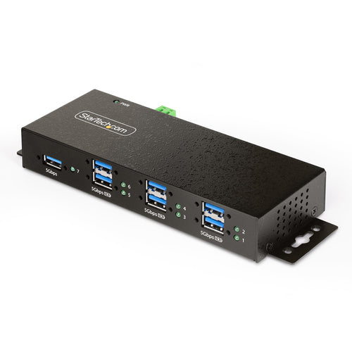 Startech 7-Port Managed USB Hub - Metal Industrial Housing - Mountable, 2 Yr