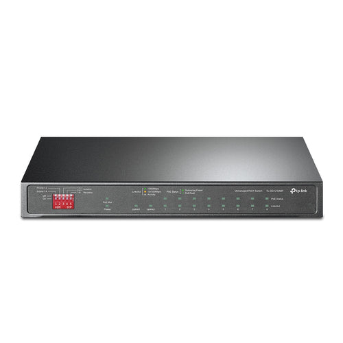 Tp-Link 10-Port Unmanaged Gigabit Switch, Poe+(8), Sfp(1), 123W, Metal Case, 5Yr