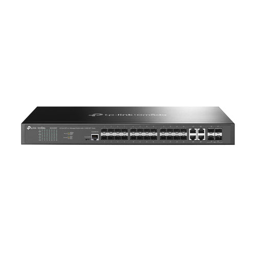 Tp-Link Omada 24-Port Managed Gigabit L2+ Rack Switch, Sfp(20), Combo(4), 10G Sfp+(4),5Yr