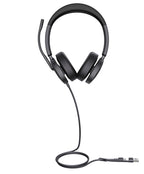 Yealink Wired (Uh48) Ms Stereoactive Noise Cancelling Headset With C To A Adapter
