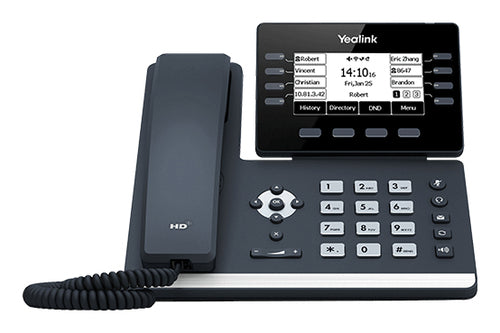 Yealink (Sip-T53) 12 Line Ip Phone With Handset, 3.7" Adjustable LCD Screen