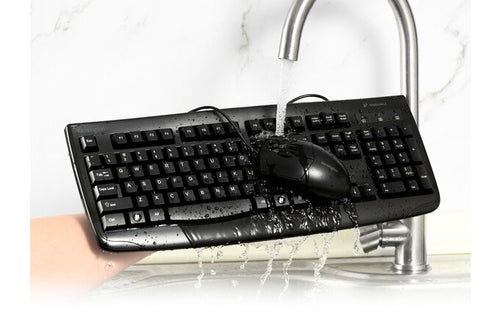 Kensinhton Pro Fit Washable Keyboard & Mouse Set - Wired, 3Yrs