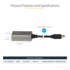 Startech Mini Displayport To HDMI Adpater - Extended Cable