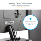 Startech 3M Display 1.4 Cable, 8K 60Hz, 4K 120Hz, Hdr, Vesa Certified, Black