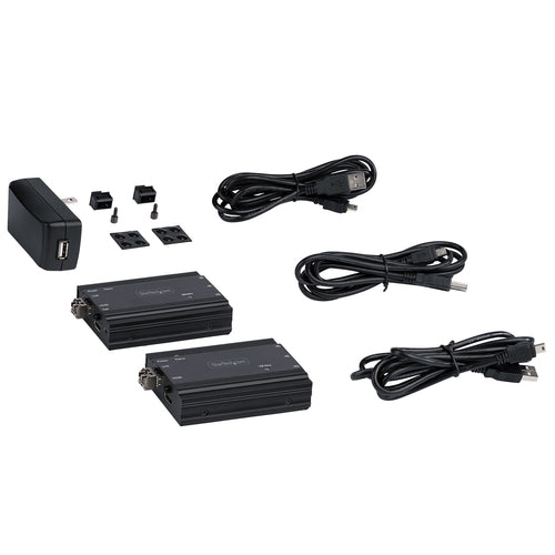Startech HDMI Kvm Extender Over Fiber, 4K HDMI & USB Remote Kvm Switch, 2Yr