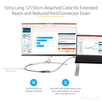 Startech USB C To Displayport Adapter - 8K/4K 60Hz Usb-C To Displayport 1.4 Adapter Dongle