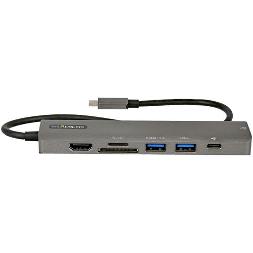 Startech Usb-C Multiport Adapter - Hdmi, Gbe, Sd, Micro Sd, Usb-C, Usb(2), 88W, 3Yr