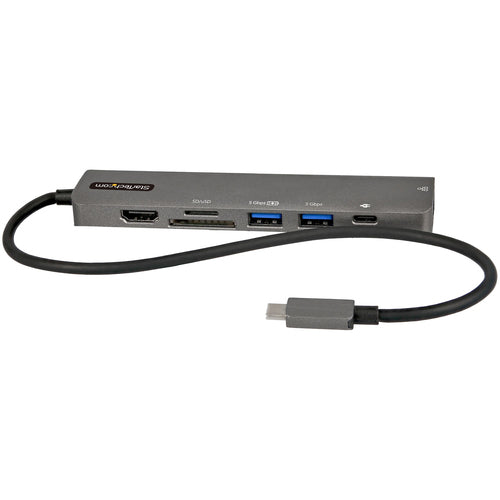 Startech Usb-C Multiport Adapter - Hdmi, Gbe, Sd, Micro Sd, Usb-C, Usb(2), 88W, 3Yr